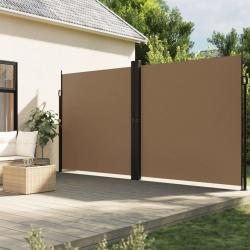 Auvent latéral rétractable taupe 200x1200 cm alsavelo