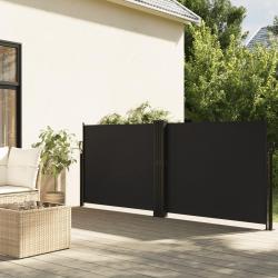 Auvent latéral rétractable noir 120x600 cm alsavelo