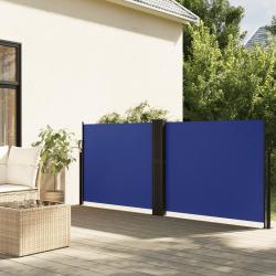 Auvent latéral rétractable bleu 120x600 cm alsavelo