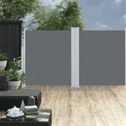 Auvent latéral rétractable Anthracite 140 x 600 cm alsavelo