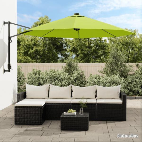 Parasol mural avec LES pomme verte 290 cm alsavelo