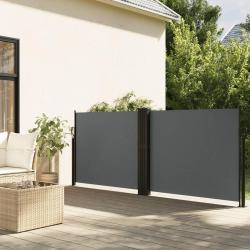 Auvent latéral rétractable anthracite 120x1200 cm alsavelo