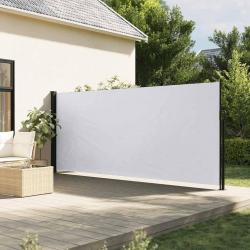 Auvent latéral rétractable blanc 180x600 cm alsavelo