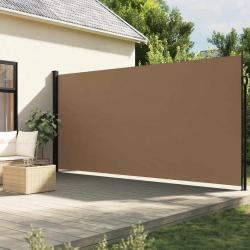 Auvent latéral rétractable taupe 200x600 cm alsavelo