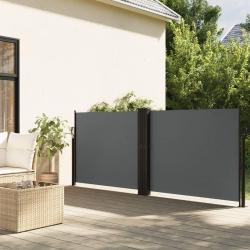 Auvent latéral rétractable anthracite 120x1000 cm alsavelo