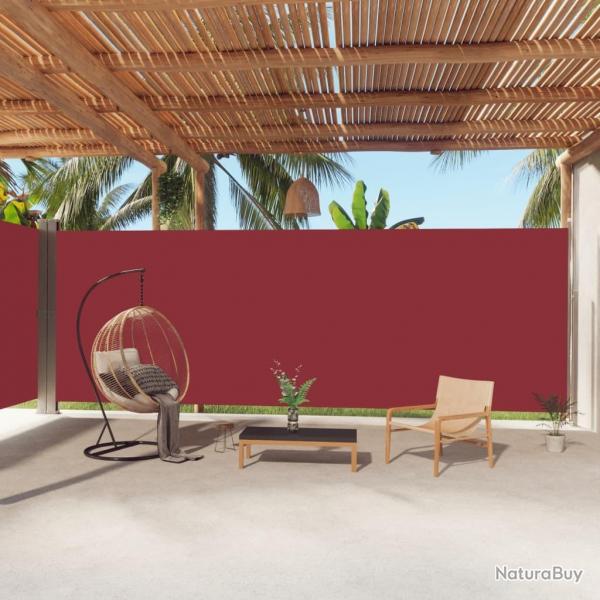 Auvent latral rtractable Rouge 220x1000 cm alsavelo