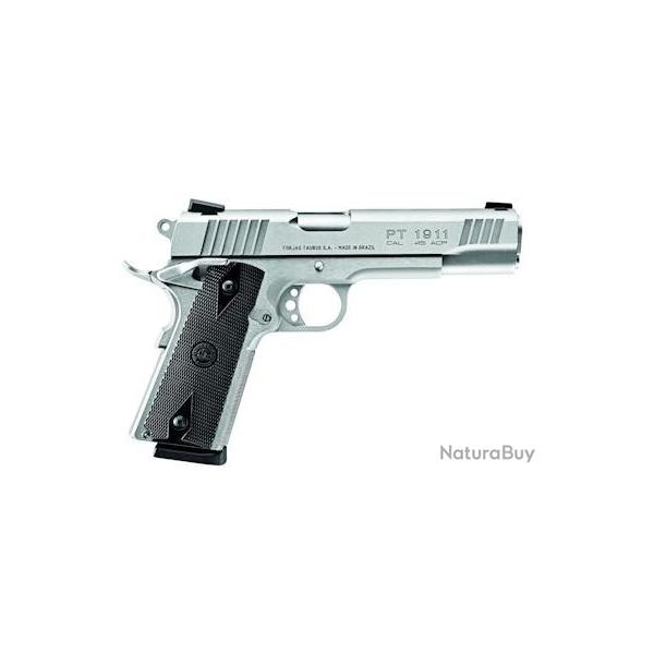 PISTOLET PT1911 MATTE STAINLESS STEEL Cal.45ACP | TAURUS