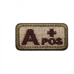 Patch Nylon Groupe Sanguin TAN - A+