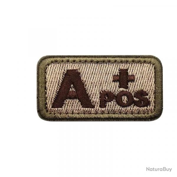Patch Nylon Groupe Sanguin TAN - A+