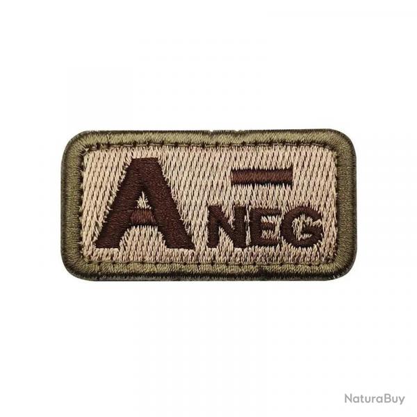 Patch Nylon Groupe Sanguin TAN - A-