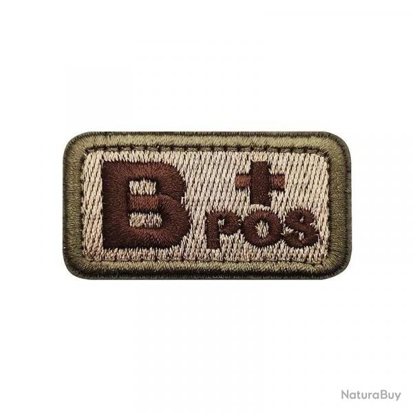 Patch Nylon Groupe Sanguin TAN - B+