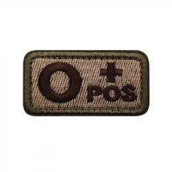 Patch Nylon Groupe Sanguin TAN - O+