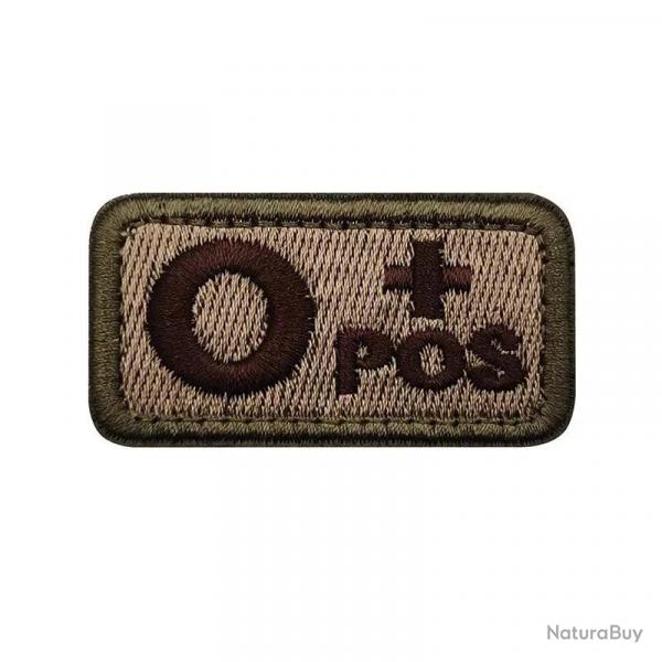 Patch Nylon Groupe Sanguin TAN - O+