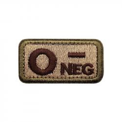Patch Nylon Groupe Sanguin TAN - O-