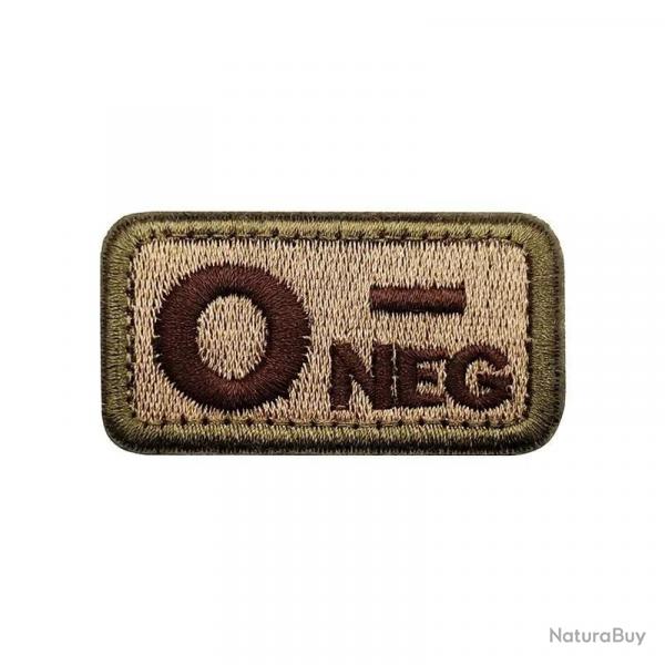 Patch Nylon Groupe Sanguin TAN - O-