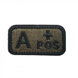 Patch Nylon Groupe Sanguin Vert OD - A+