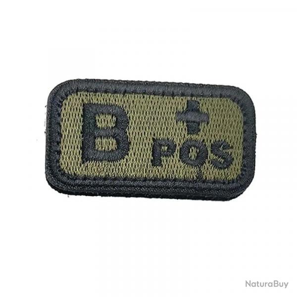 Patch Nylon Groupe Sanguin Vert OD - B+