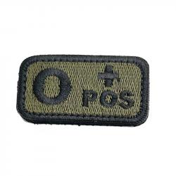 Patch Nylon Groupe Sanguin Vert OD - O+