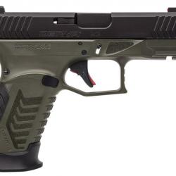 PISTOLET DY9 CAL 9X19 vert et noir AVEC OPTIC READY, CHARGEURS 2x15 et 4 GRIPS DERYA