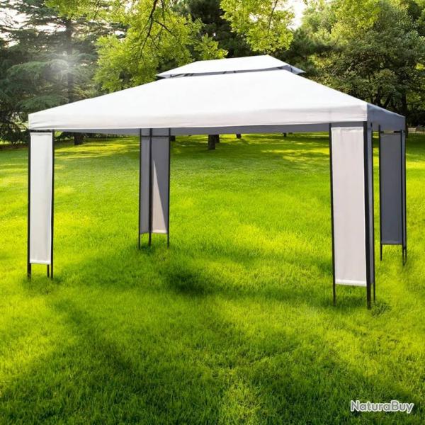 Chapiteau de jardin Blanc 3 x 4 m alsavelo