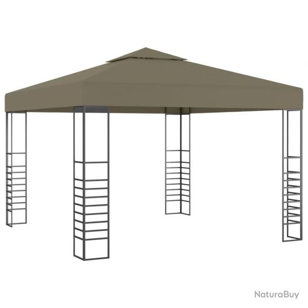 Chapiteau de jardin 3x3 m Taupe 180 g/m alsavelo
