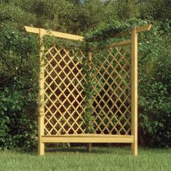 Pergola d'angle avec banc 166x81x174 cm Bois de pin imprégné alsavelo