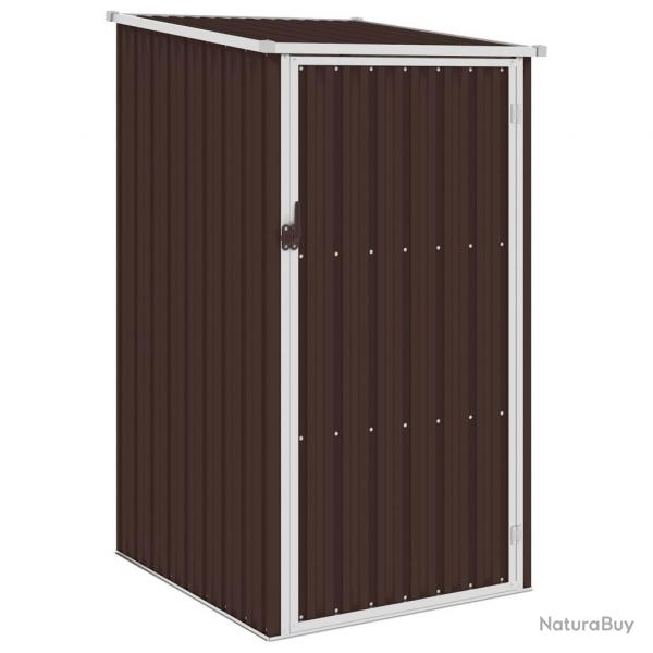 Abri de jardin Marrron 87x98x159 cm Acier galvanis alsavelo