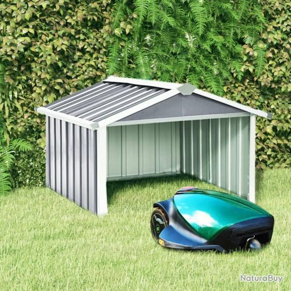 Abri pour robot de jardin 92x97x63 cm Acier galvanis Gris alsavelo