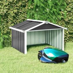 Abri pour robot de jardin 92x97x63cm Acier galvanisé Anthracite alsavelo