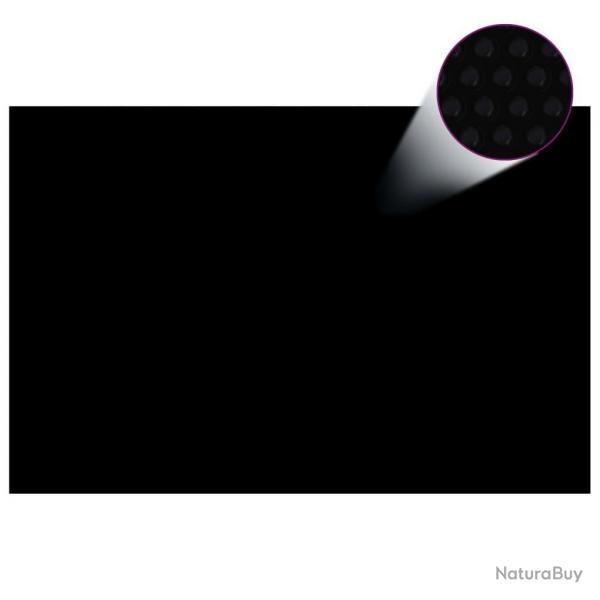 Couverture de piscine Noir 300 x 200 cm PE alsavelo