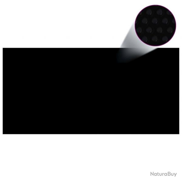 Couverture de piscine Noir 450 x 220 cm PE alsavelo