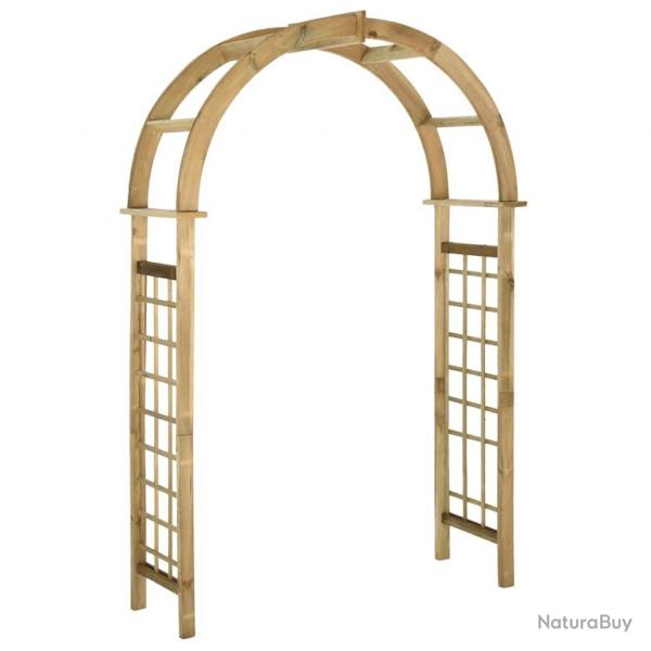 Arche avec treillis Bois de pin vert imprgn alsavelo