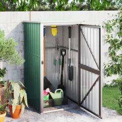 Abri à outils de jardin vert 88x89x161 cm acier galvanisé alsavelo