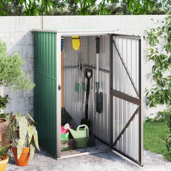 Abri  outils de jardin vert 88x89x161 cm acier galvanis alsavelo