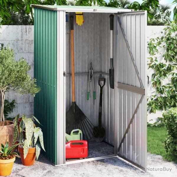 Abri de jardin Vert 118,5x97x209,5 cm Acier galvanis alsavelo