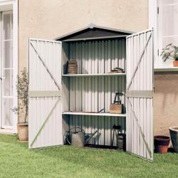 Abri de jardin Anthracite 116x45x175 cm Acier galvanisé alsavelo