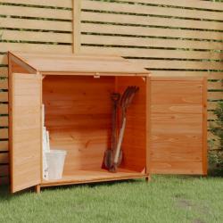 Remise de jardin Marron 102x52x112 cm Bois de sapin solide alsavelo