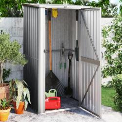Abri de jardin Gris 118,5x97x209,5 cm Acier galvanisé alsavelo