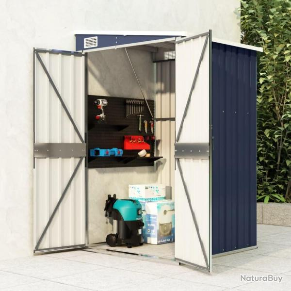 Remise de jardin murale Anthracite 118x100x178 cm Acier alsavelo