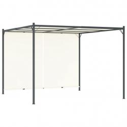Pergola avec toit réglable Crème Blanc 3x3 m Acier alsavelo