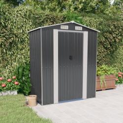 Abri de jardin Anthracite 192x108x223 cm Acier galvanisé alsavelo