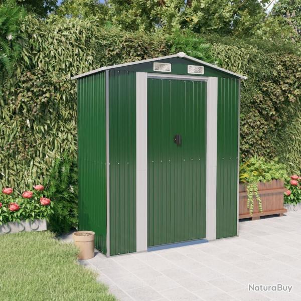 Abri de jardin Vert 192x108x223 cm Acier galvanis alsavelo