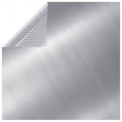 Couverture de piscine rectangulaire 1000x600 cm PE Argenté alsavelo