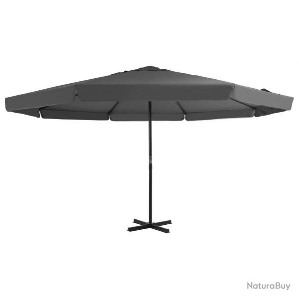 Parasol d'extrieur avec mt en aluminium 500 cm anthracite alsavelo