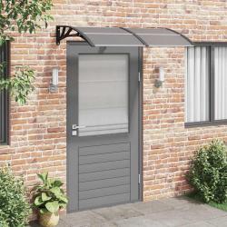 Auvent de porte Noir 150x75 cm Polycarbonate alsavelo
