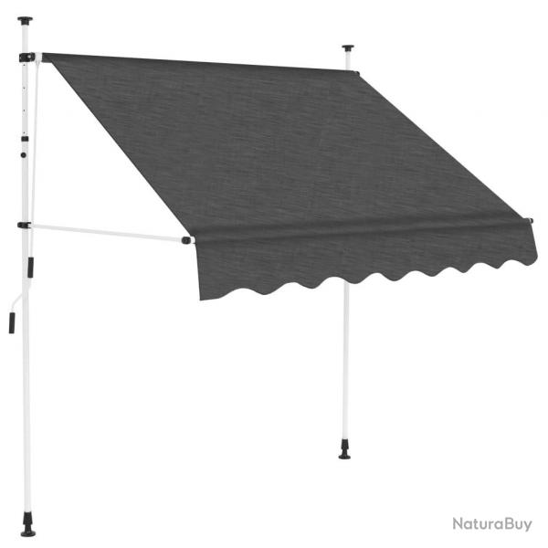 Auvent manuel rtractable 200 cm Anthracite alsavelo