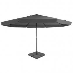 Parasol de jardin avec base portable anthracite alsavelo