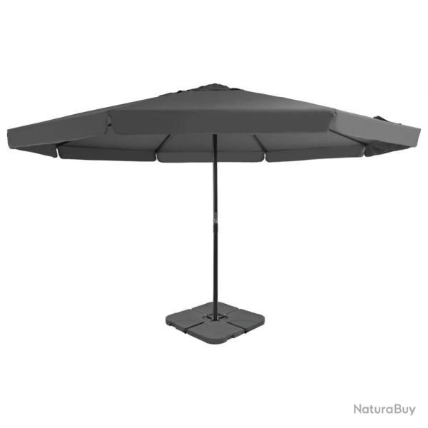 Parasol de jardin avec base portable anthracite alsavelo
