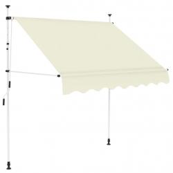 Auvent manuel rétractable 150 cm Crème alsavelo