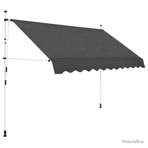 Auvent manuel rtractable 250 cm Anthracite alsavelo